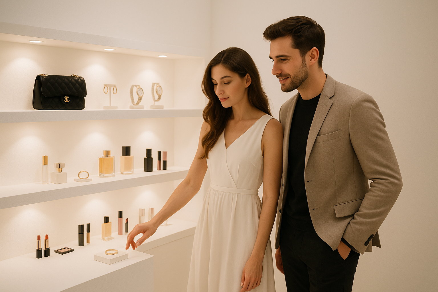 make the woman dress white